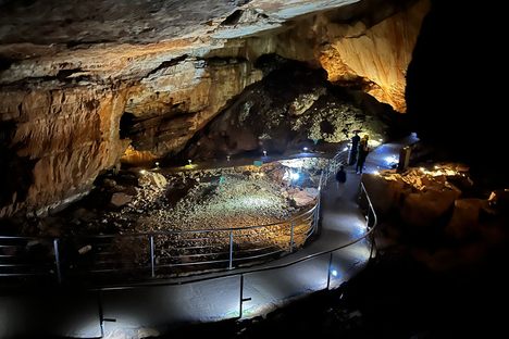 Inside the cave