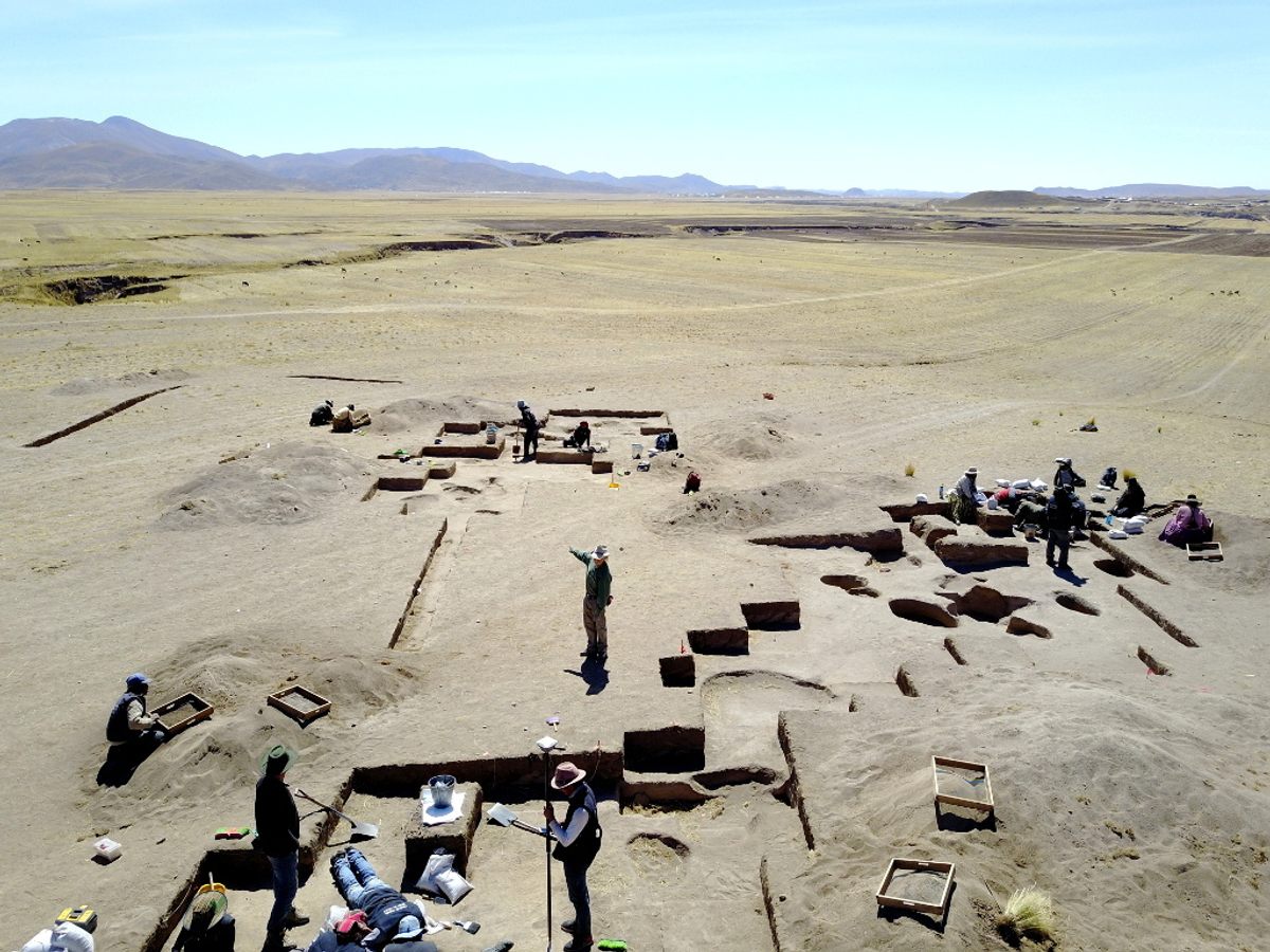 It's easy to imagine animals racing across the fieldwork site—and huntresses chasing after them.
