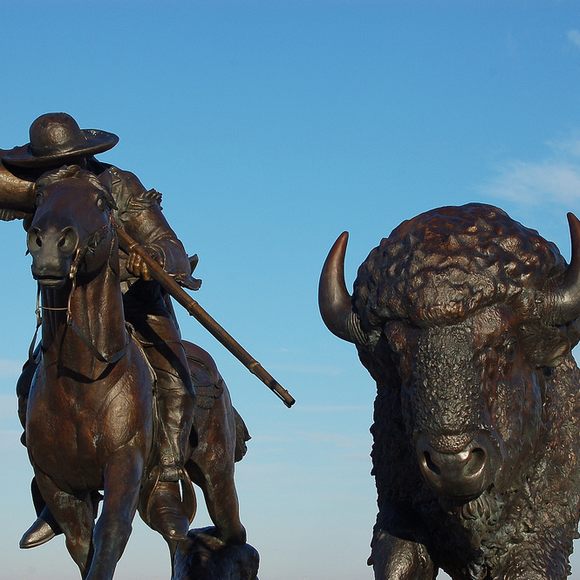 Evergreen Buffalo Bills Mascot Statue