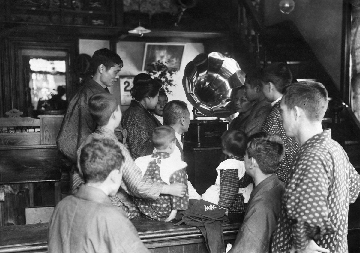 The chance to hear music of the imperial court in one's home helped fuel sales of early recordings across Japan at the start of the 20th century.