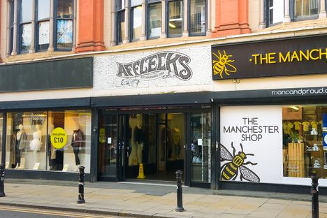 The entrance to Afflecks.