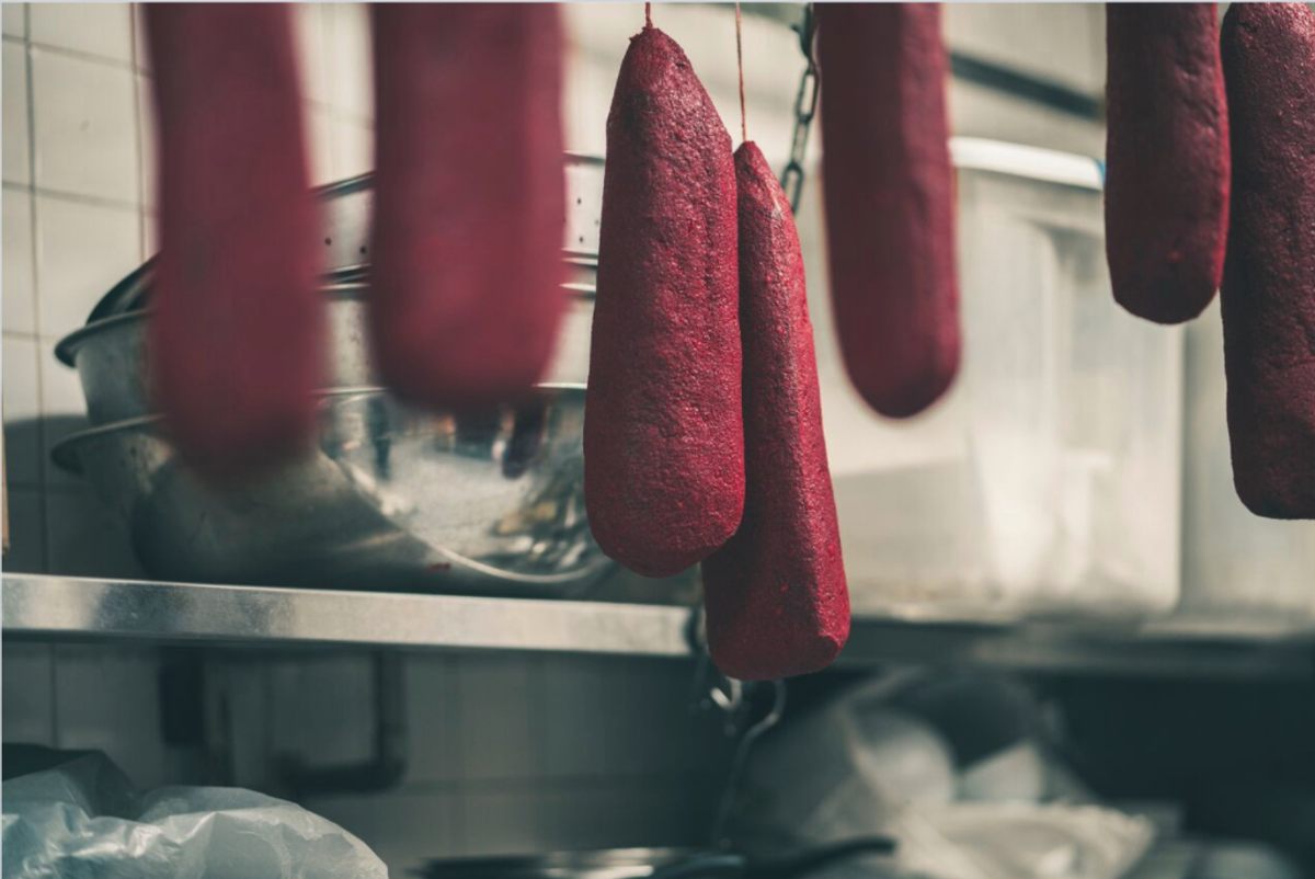Basturma curing at Sahag's Basturma.