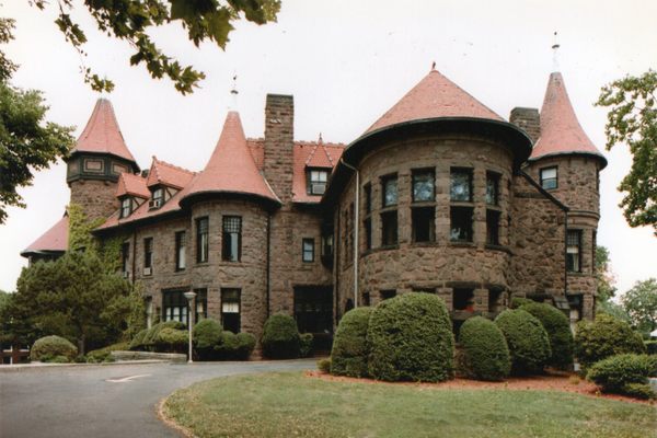Front View of Iviswold Castle before the remodel of Building 7, now Education Commons