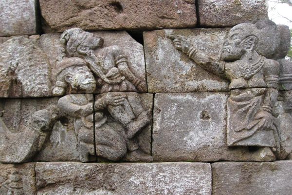 Erotic art at Candi Sukuh.