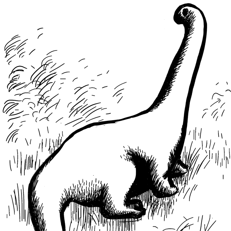 A sketch of the Mokèlé-mbèmbé.