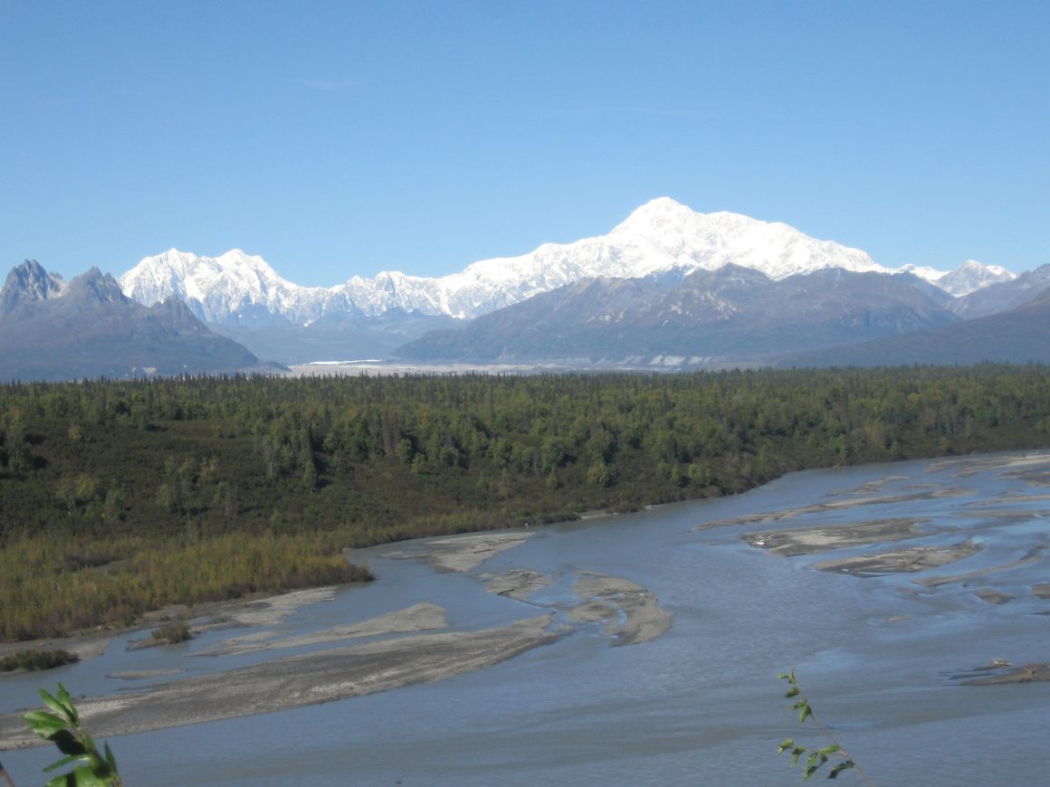 Denali standing tall in the Alaska Range