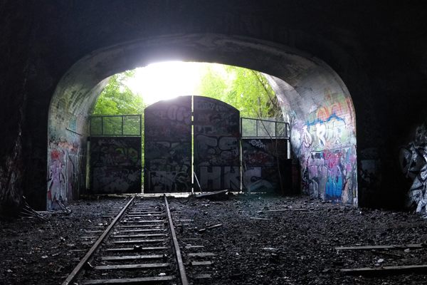 Abandoned Eriksdal Train Tunnel.