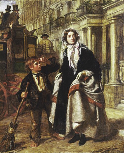 William Powell Frith's 1858 painting of a London street.