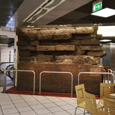 Servian Wall at McDonald's