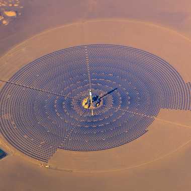Crescent Dunes Solar Energy Project from above