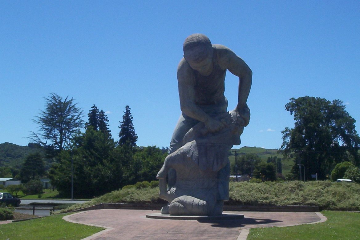 Te kuiti shearer statue