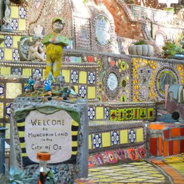 Central display at the Garden of Oz
