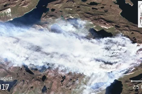 Images released Thursday by the European Space Agency.