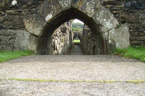Remains of the Abbey's latrines or reredorter