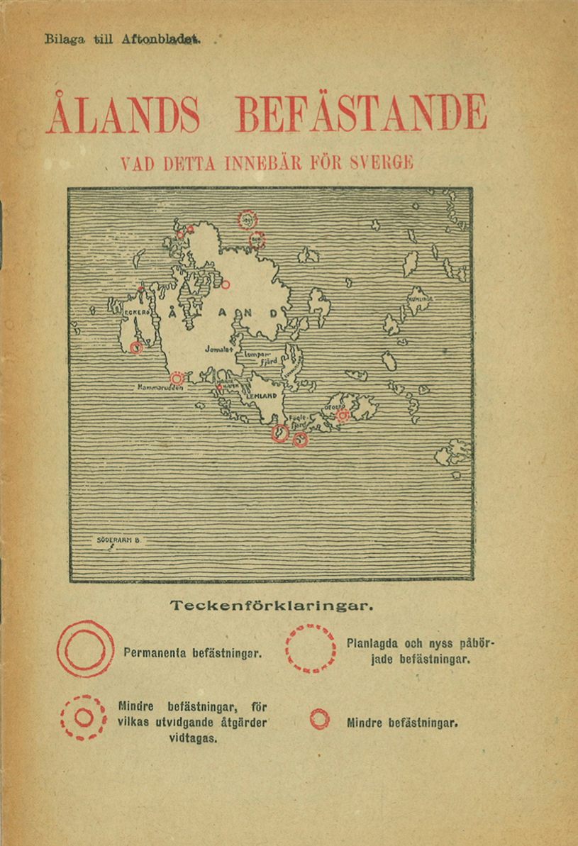 A booklet from 1916, "The Fortification of Åland Islands: What Does It Mean for Sweden."