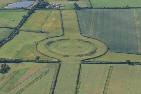 Thornborough Henges from above