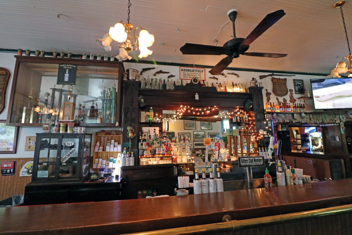 The interior of Nelsen's Hall Bitters Pub today.