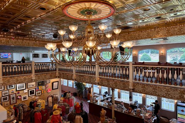 View of the full general store from the second floor.