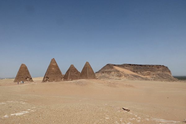 Jebel Barkal and the pyramids.