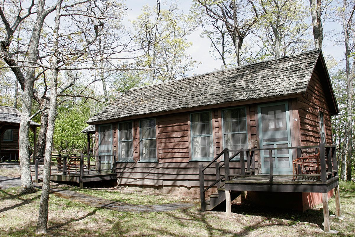 A rental cabin in what was once the Lewis Mountain segregated area.