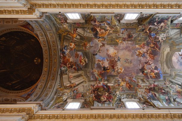 The entire ceiling