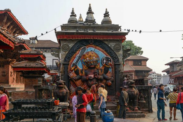 Kala Bhairava at Kathmandu Durbar Square