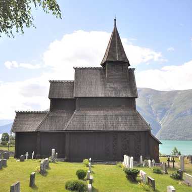 Urnes Stave Church and graveyard.