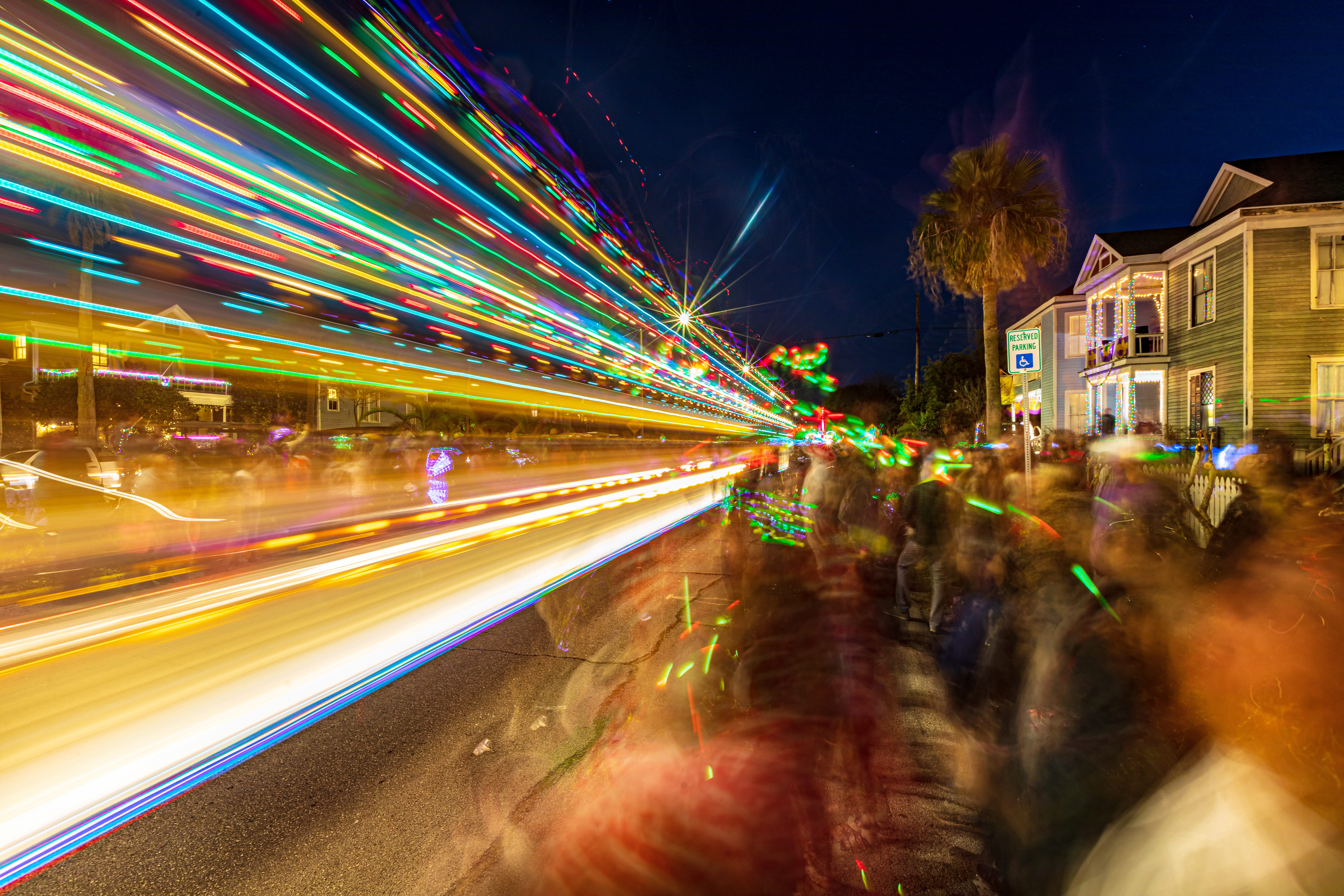 Mardi Gras in Galveston.