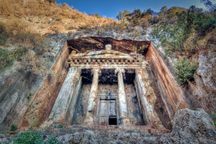 A Lycian rock tomb. 