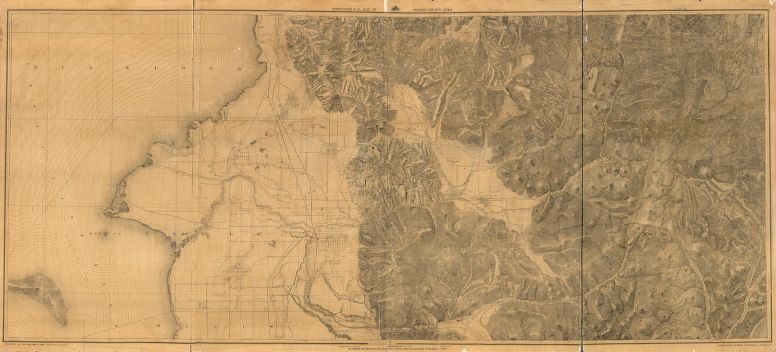 Partial map of Utah from a later survey.