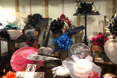 A sampling of the shop’s exquisite fascinators and hats