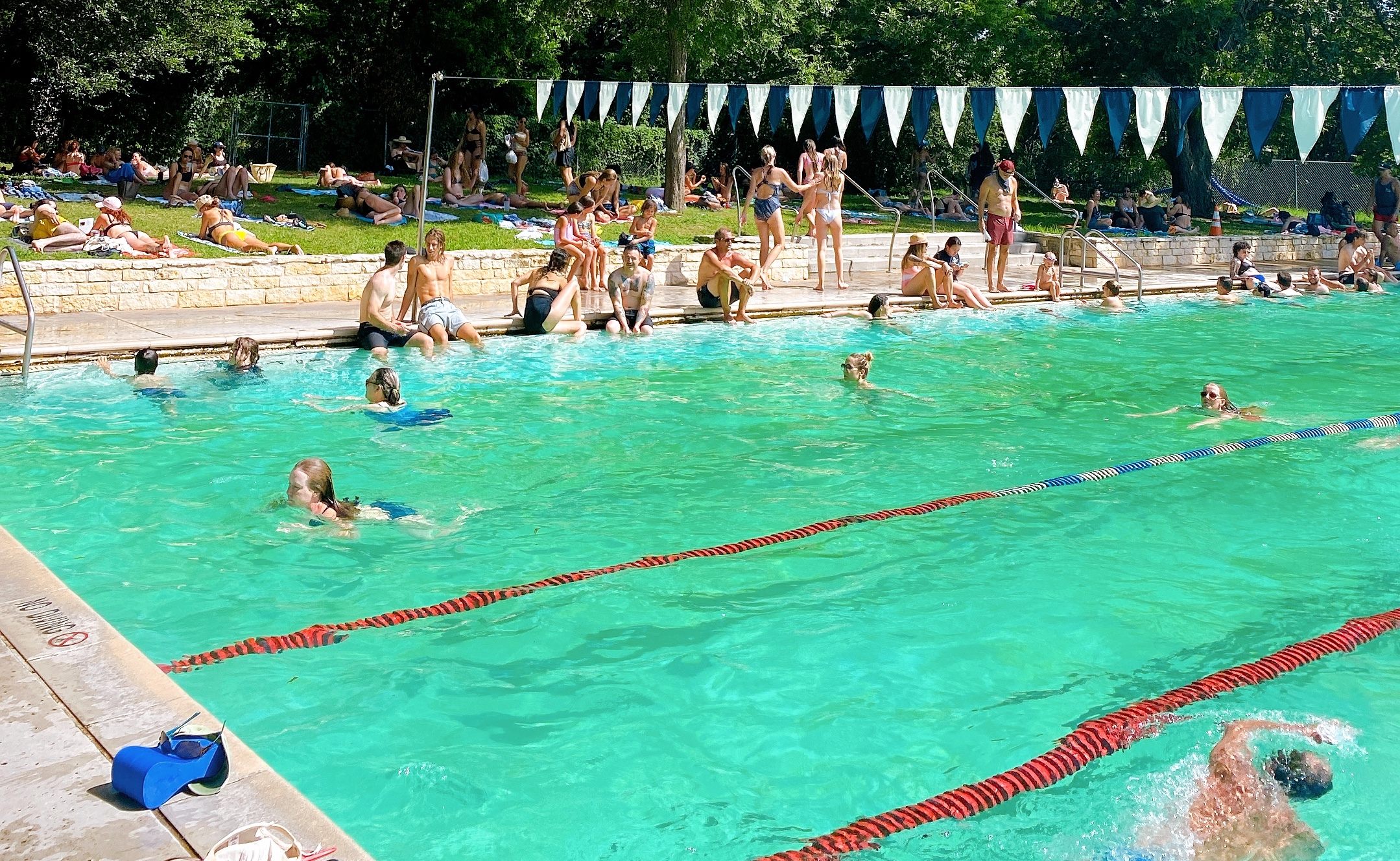 This pool is naturally fed by springs.