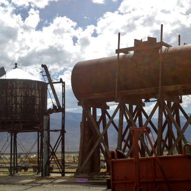 The original water tower and oil supply