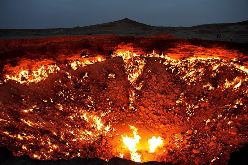 Gaze into the fiery abyss at the real-life Gates of Hell, Turkmenistan.