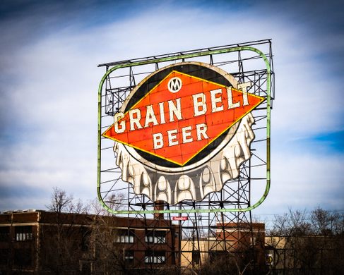 Grain Belt Bottle Cap Sign