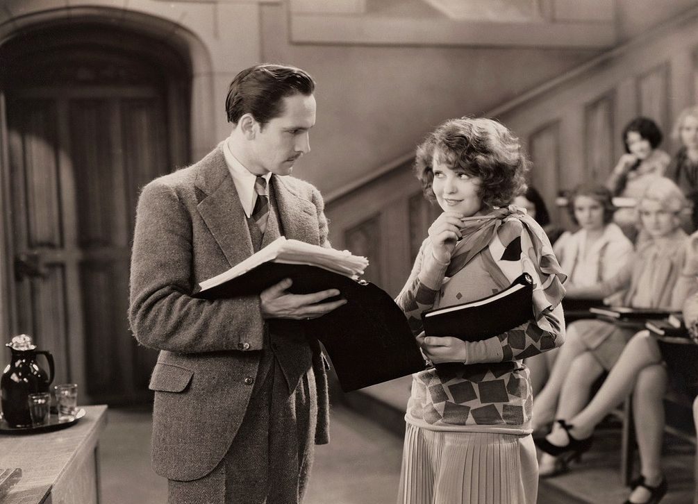 Clara Bow in her first talkie <em>The Wild Party</em>. Audiences struggled with her accent.