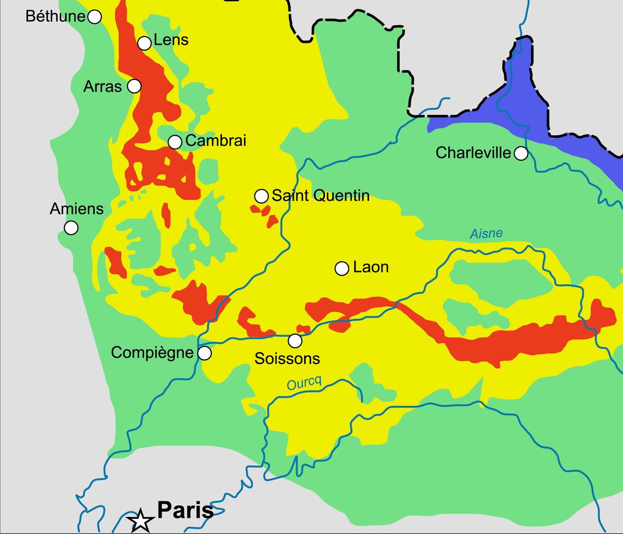 Swaths of toxic land the size of Paris still cover much of France.