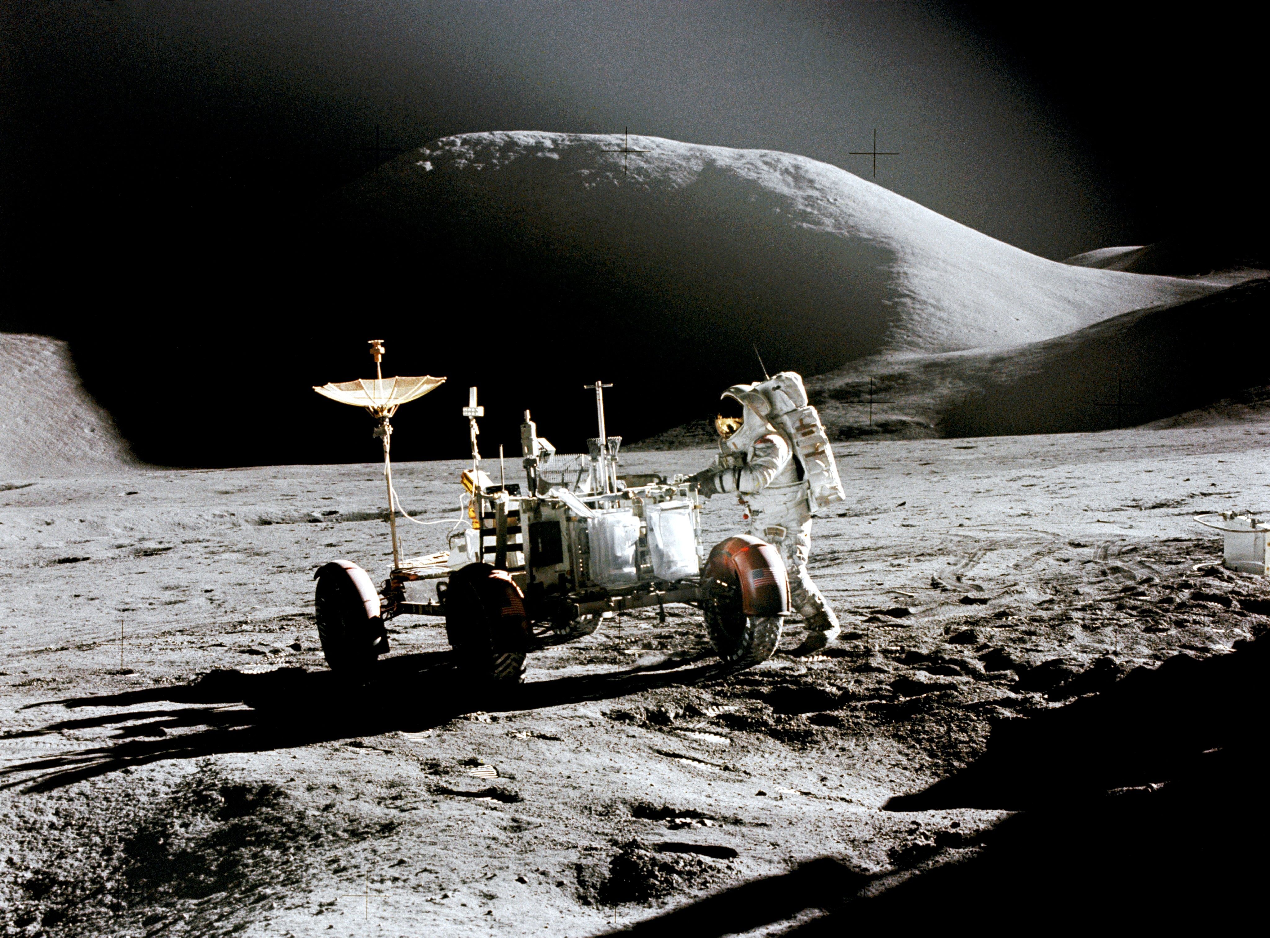 Apollo 15 astronauts collected the samples now analyzed.