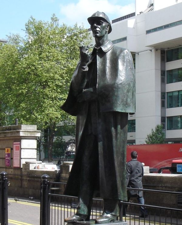 Sherlock Holmes Statue in London, England