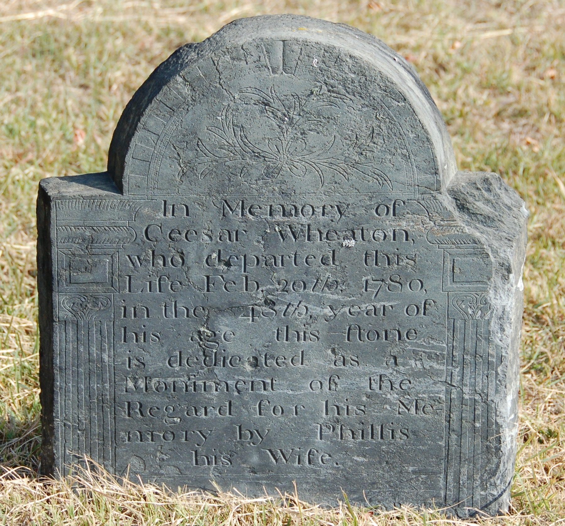 "this stone is dedicated as a Moniment", 1780.