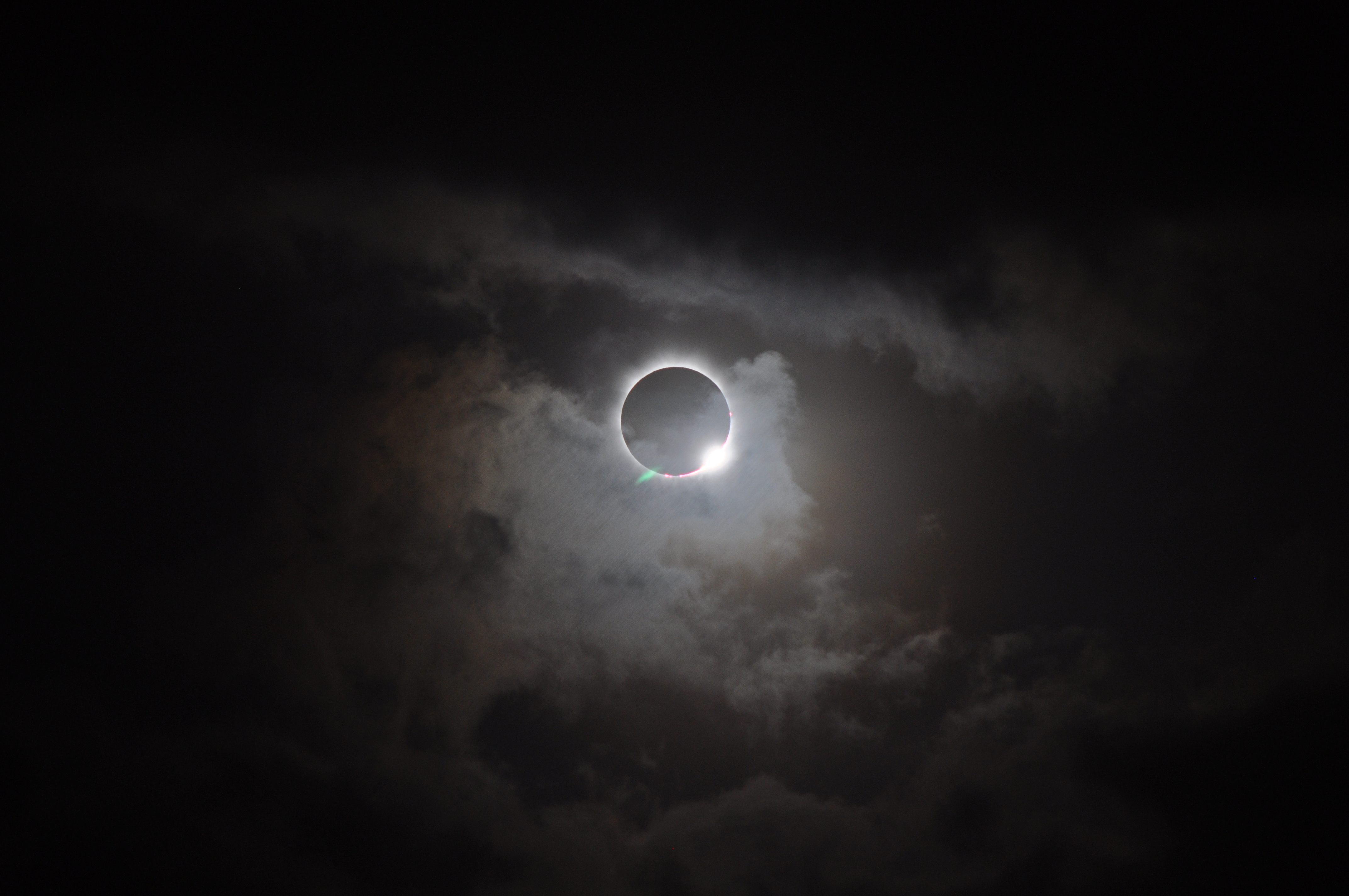 The path of a 2012 total solar eclipse passed largely over the ocean, but was visible from Australia, where this picture was taken.  