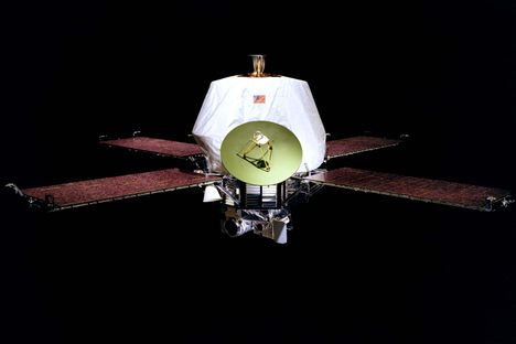 Mariner 9, which is still in orbit around Mars—for now. 