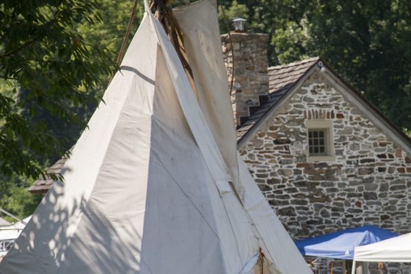 A teepee outside of the Museum of Indian Culture in Allentown, Pennsylvania.