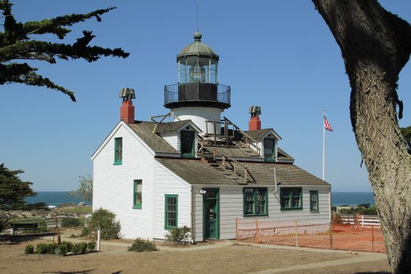 The rear of the lighthouse