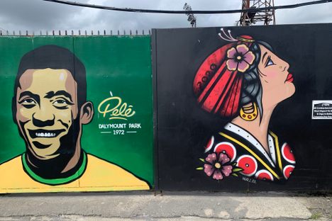 Pele and Gypsy Womanl by Niall O’Lochlainn