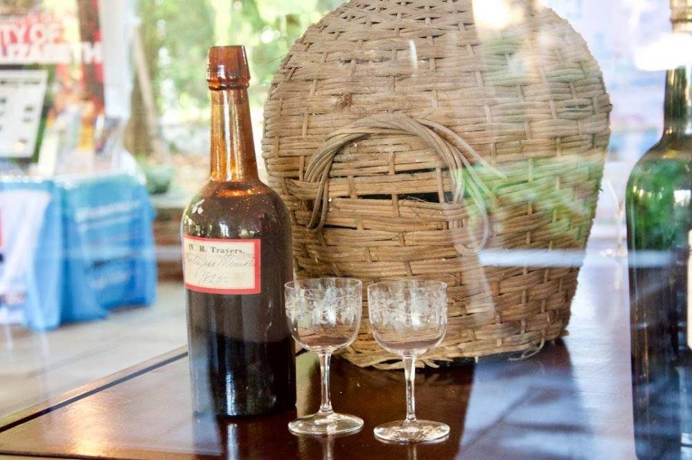 Madeira wine from 1796, and a larger jug from the 1820s.