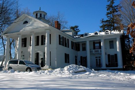The house exterior