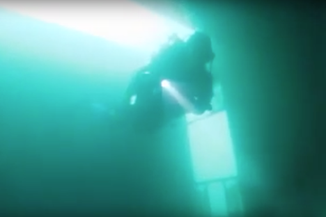 Lake Minnewanka Underwater Ghost Town