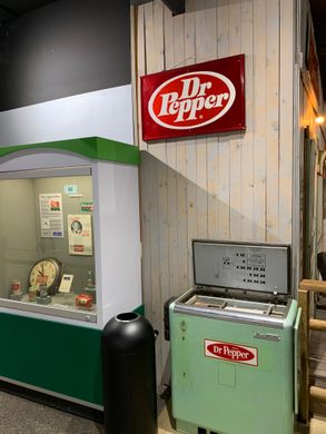 Vintage Dr. Pepper vending Cooler Machine