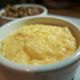 Cheddar cheese grits, sofkee style.